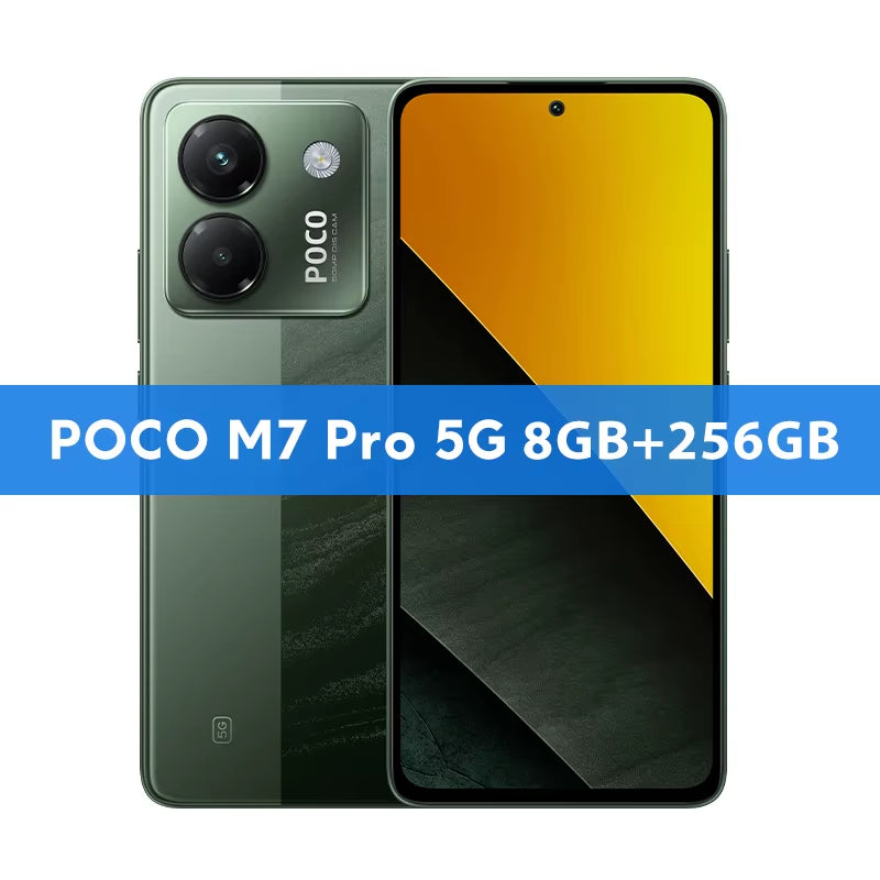 POCO M7 Pro 5G Global Version Dimensity 7025-Ultra 120Hz FHD+ Eye-Care AMOLED Display 5110Mah Battery NFC
