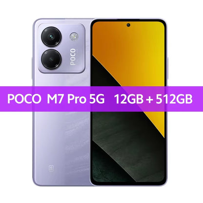 POCO M7 Pro 5G Global Version Dimensity 7025-Ultra 120Hz FHD+ Eye-Care AMOLED Display 5110Mah Battery NFC