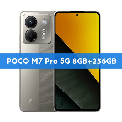 POCO M7 Pro 5G Global Version Dimensity 7025-Ultra 120Hz FHD+ Eye-Care AMOLED Display 5110Mah Battery NFC