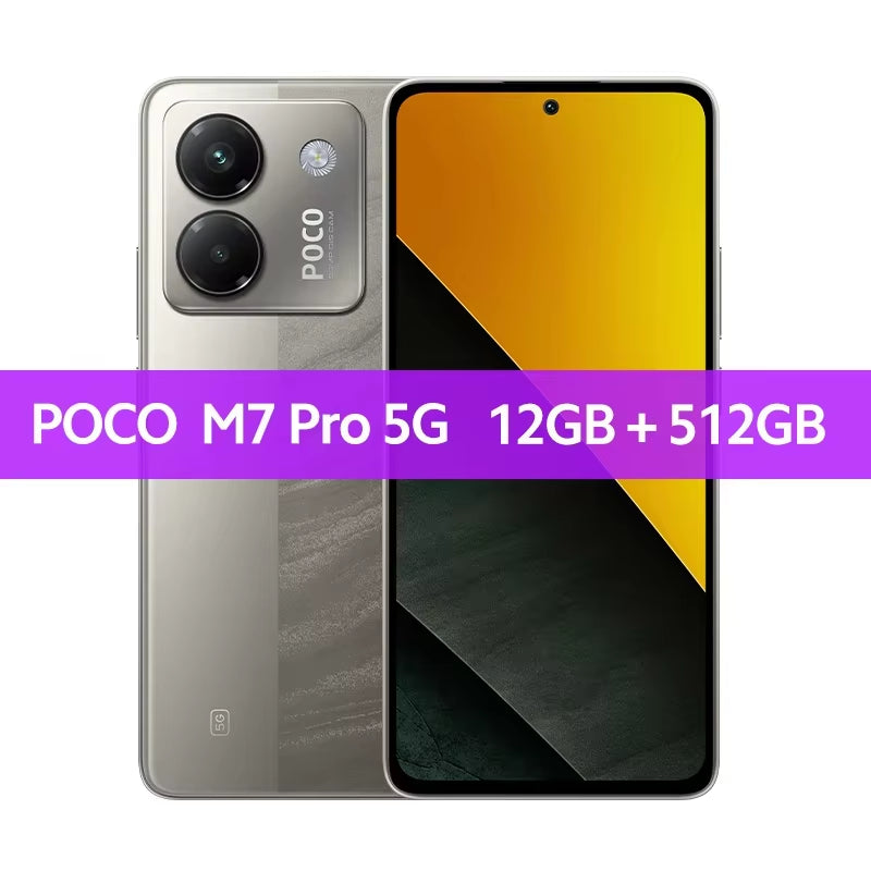 POCO M7 Pro 5G Global Version Dimensity 7025-Ultra 120Hz FHD+ Eye-Care AMOLED Display 5110Mah Battery NFC
