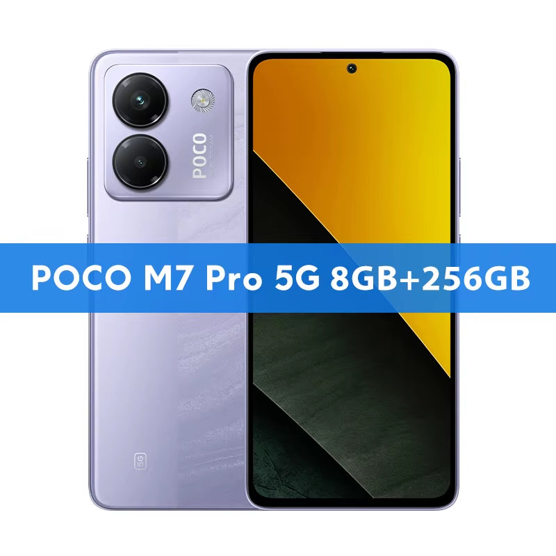 POCO M7 Pro 5G Global Version Dimensity 7025-Ultra 120Hz FHD+ Eye-Care AMOLED Display 5110Mah Battery NFC