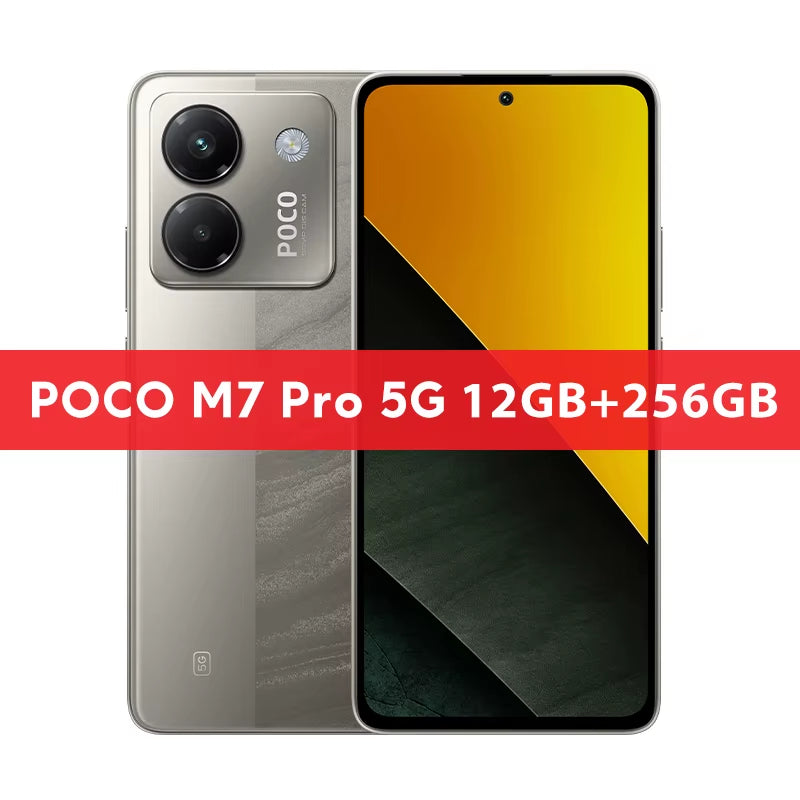 POCO M7 Pro 5G Global Version Dimensity 7025-Ultra 120Hz FHD+ Eye-Care AMOLED Display 5110Mah Battery NFC